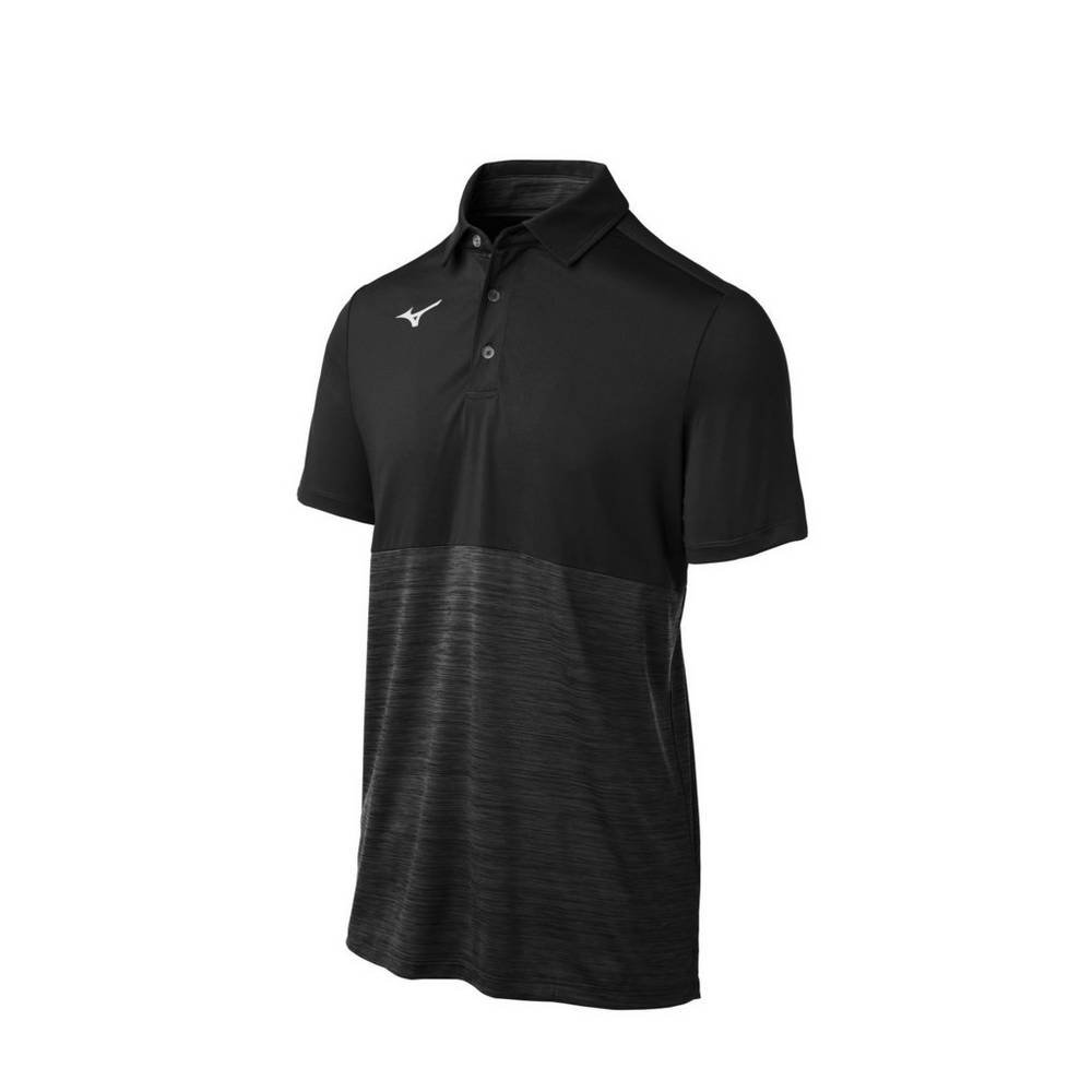 Mens Mizuno Alpha Polo Black Philippines (TDWKNC831)